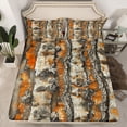 thumbnail image 2 of Feelyou Jungle Tree Plant Queen Sheet Sets, Countryside Branches Men Bed Set, 4-Piece, 2 of 7