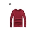 thumbnail image 2 of Qarigey Top básico para hombre, ropa interior cálida de otoño, Base para clima frío, ropa de Color sólido, Jersey informal de ocio, deportes, Camisetas SG Rojo Espesar Qarigey AP013161-15, 2 of 6