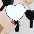 thumbnail image 5 of Heart-Shaped Travel Handheld Mirror, Cosmetic Hand Mirror with Handle, 5 of 5