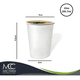 thumbnail image 4 of VASO CARTON BLANCO CON TAPA 10 OZ 100 PIEZAS, 4 of 6
