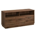 Mainstays 3 Door TV Stand Console, for TVs up to 50", Canyon Walnut
