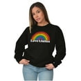 thumbnail image 6 of Vintage Love Unites Pride Rainbow Sweatshirt for Men or Women Brisco Brands M, 6 of 6