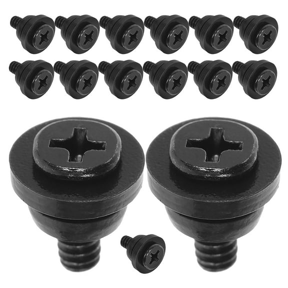 MLINS 15pcs Shock Absorbing Hard Disk Mounting Screws Anti-Vibration Computer Repair Mounting Screw Kit with Rubber Washers for 3.5 Inches SSD HDD