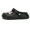 thumbnail image 6 of YUWOZIZ Women's Garden Clogs, Thick Sole EVA Platform Clogs Lightweight Adjustable Slide Quick Drying Summer Beach Pool Water Shoes Black 3637, 6 of 6