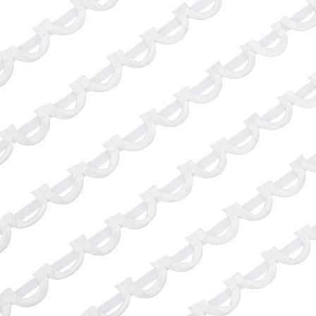 1.1 Yard White Corset Loops for Corset Lacing 1-1/8 Inch Dress Back Satin Webbing Corset Back Interchangeable Zipper for Craft Wedding Accessories Formal Dresses Prom Dresses diy