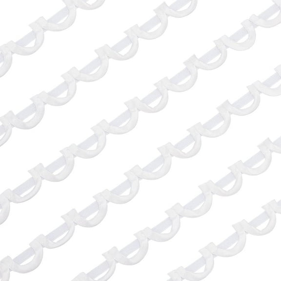 1.1 Yard White Corset Loops for Corset Lacing 1-1/8 Inch Dress Back Satin Webbing Corset Back Interchangeable Zipper for Craft Wedding Accessories Formal Dresses Prom Dresses