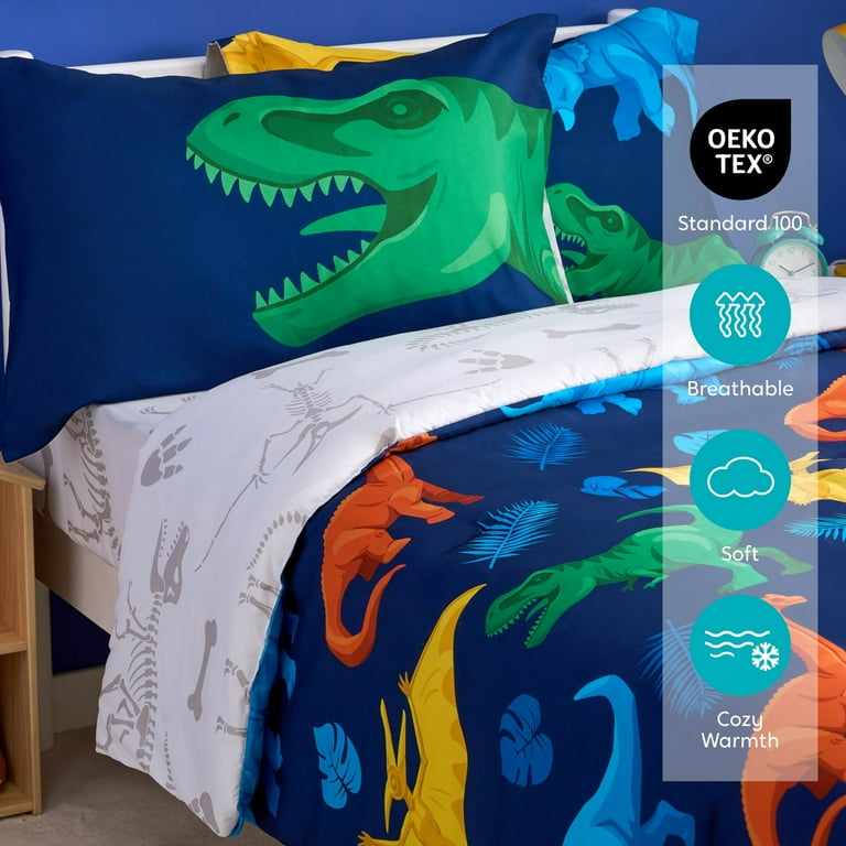 Joyfy Kids Twin Dinosaur Comforter Set, 5-Piece photo 5