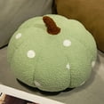thumbnail image 7 of 8 Inch Fall Halloween Decorations Fall Decor Outdoor Decorative Couch Pillows for Living Room Pumpkin Stuffed Toy Pumpkin Throw Pillows, Green_S, 7 of 7