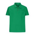 thumbnail image 5 of Lovskoo Mens Button Down Short Sleeve Shirt Collared Shirt Casual Solid Color Pullover Trendy Button Blouse Green, 5 of 7