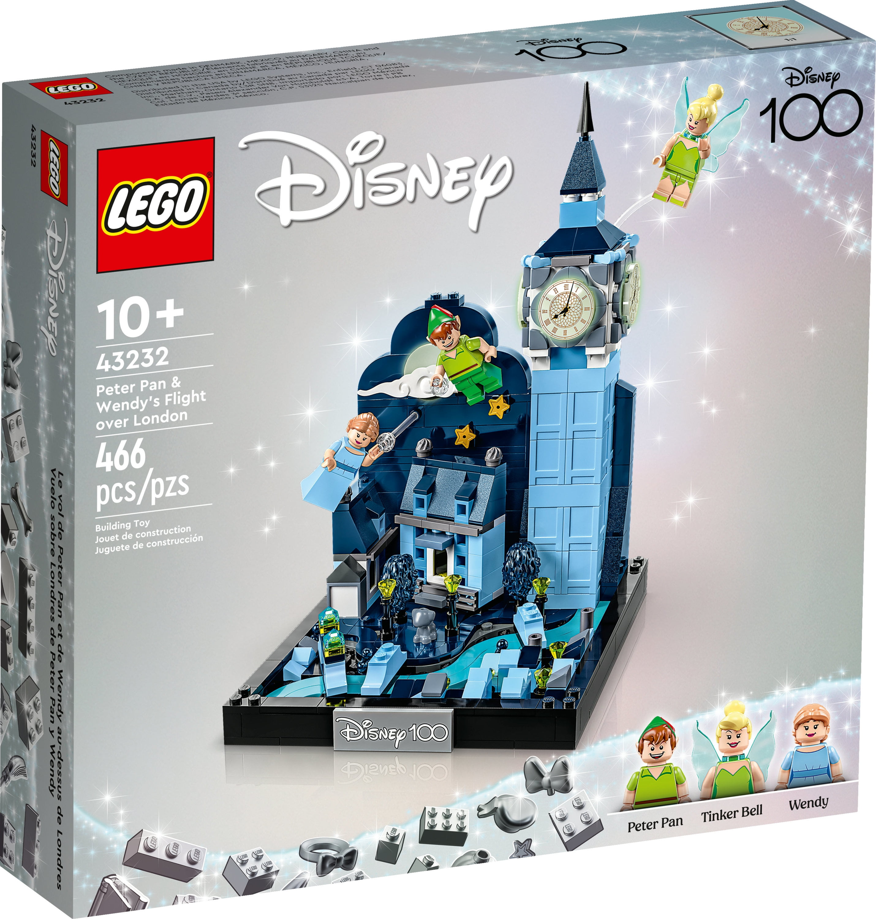 LEGO Disney Peter Pan Wendy s Flight over London 43232 Never Grow Up Building Set Disney s 100th Anniversary Toy Celebrates Childhood Imaginations Great Disney Gift for Kids 10 12 Years Old Walmart ...