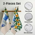 thumbnail image 3 of TIAOTIAOHOU Set of 2 Modern Decorative Tea Towels for Kitchens and Bathrooms, Super Soft and Extra Absorbent Towel Set 27.5x16 inch 27.5*16in, 3 of 6