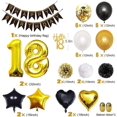 thumbnail image 2 of Decoraciones de Cumpleaños Globos de Oro Negro Globos Negros Dorados Decoraciones de Cumpleaños para Hombres y Mujeres Decoraciones de Cumpleaños Decoraciones para Fiestas Globos de Cumpleaños Globos, 2 of 5