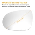 thumbnail image 3 of Reemplazo de vidrio de espejo retrovisor del lado izquierdo del conductor Unique Bargains, vidrio calefaccionado blanco, adecuado para KIA Sorento 2015-2020, 3 of 6