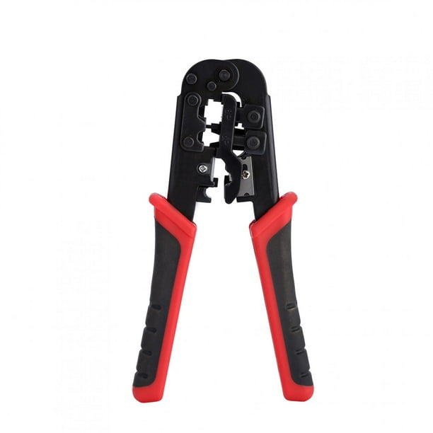 Herramienta de crimpado para cortar y pelar cables de red, conectores RJ45, RJ12, RJ11, 8P, 6P y 4P
