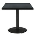 thumbnail image 2 of KFI Studios Mode 3.5' Square Dining Table, Graphite Nebula, Black Base, 2 of 2