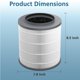 thumbnail image 5 of Filtro de repuesto WILERDA 12030 True HEPA para purificador de aire Clorox, 5 of 7