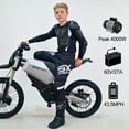 thumbnail image 2 of SYX MOTO SPRK 60V 4000W Electric Off-Road Bike for Teens & Adults, Black/Silver, 2 of 5