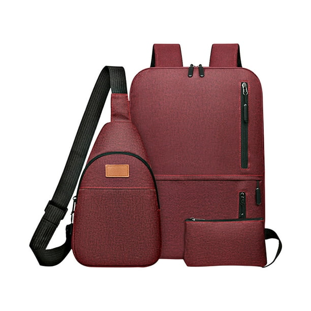 Nueva Mochila de Moda para Estudiantes, Mochila Escolar, Bolsa de Viaje, Portátil, Bolsa de Negocios de Tres Piezas.