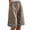 Beige, variant on NTACZA Plus Size Shorts Women Wide Leg Burmuda Shorts Elastic Waist Baggy Women's Shorts L