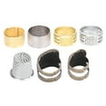 thumbnail image 4 of 7pcs Sewing Thimble Set, Adjustable Finger Shield  Fingertip Thimble, Brass Fingertip Protector, Needlework Embroidery Accessories, 4 of 8