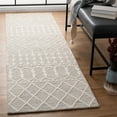 thumbnail image 3 of SAFAVIEH Blossom Aspen Aztec Geometric Wool Area Rug, Silver/Ivory, 8' x 10', 3 of 10
