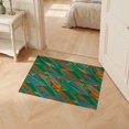 thumbnail image 2 of ODIKA 2'x3' Ultra-Soft Accent Mat, Striped Bold Retro Geometric Vibrant Classroom Mid Century Abstract Playful None Washable, Bare feet friendly, Easy Care Indoor rug for Bedside, Footrest, 2 of 7