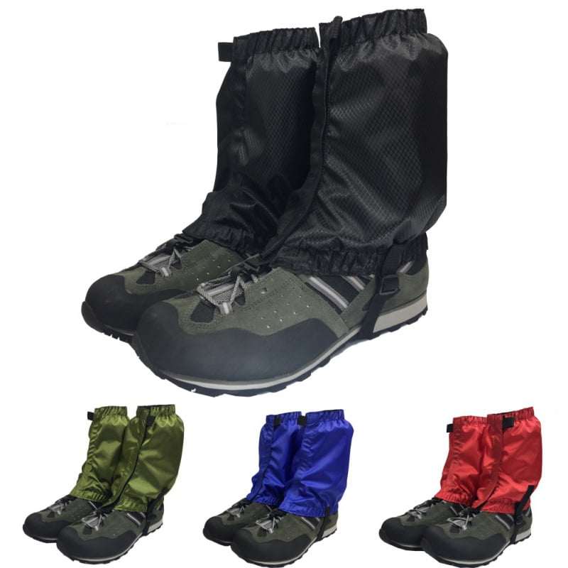 Black Waterproof Gaiters Leg Cover Boot Legging for Outdoor Climbing Hiking Snow 
