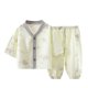 thumbnail image 1 of Odeerbi 3-12 Años Niños Niñas Pijamas de Algodón de Verano Pijamas de Mangas Tres Cuartos Pantalones Pijamas de Dos Piezas Pijamas Para El Hogar, 1 of 3