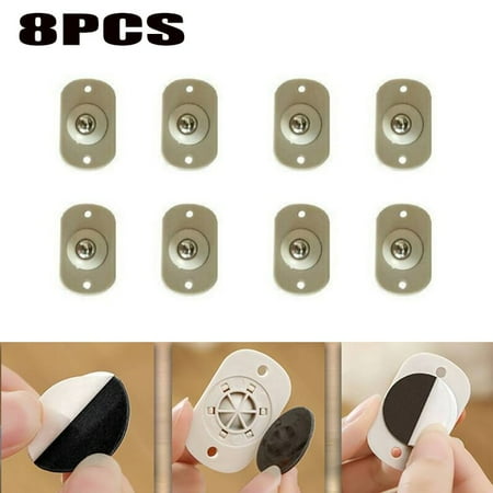 

Adhesive 360 Swivel Casters Stainless Steel Pulley Furniture Storage Box Roller Self Casters Pulley for Cabinet Trash