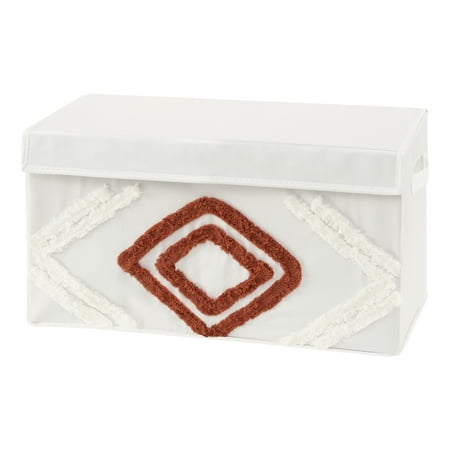 UPC: 0846480088325 | Diamond Tuft Orange Storage Fabric Toy Box by Sweet Jojo Designs