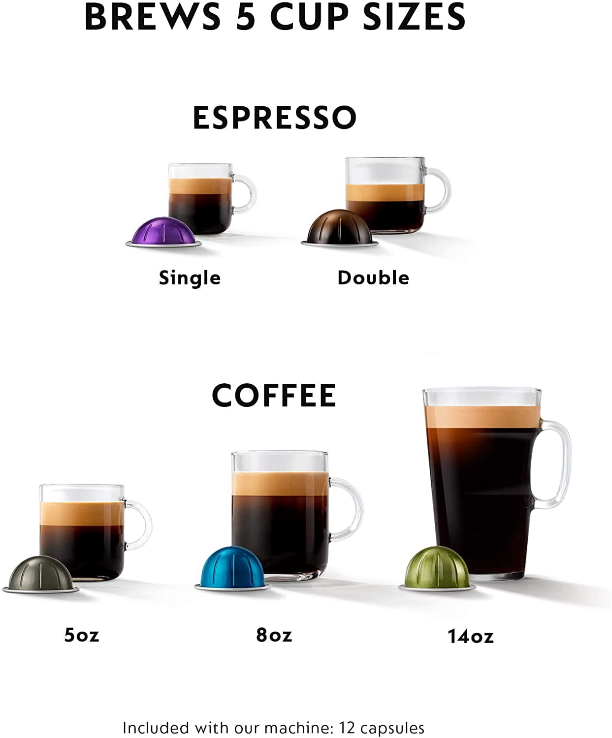 ENV135B Nespresso Vertuo Evoluo Coffee 