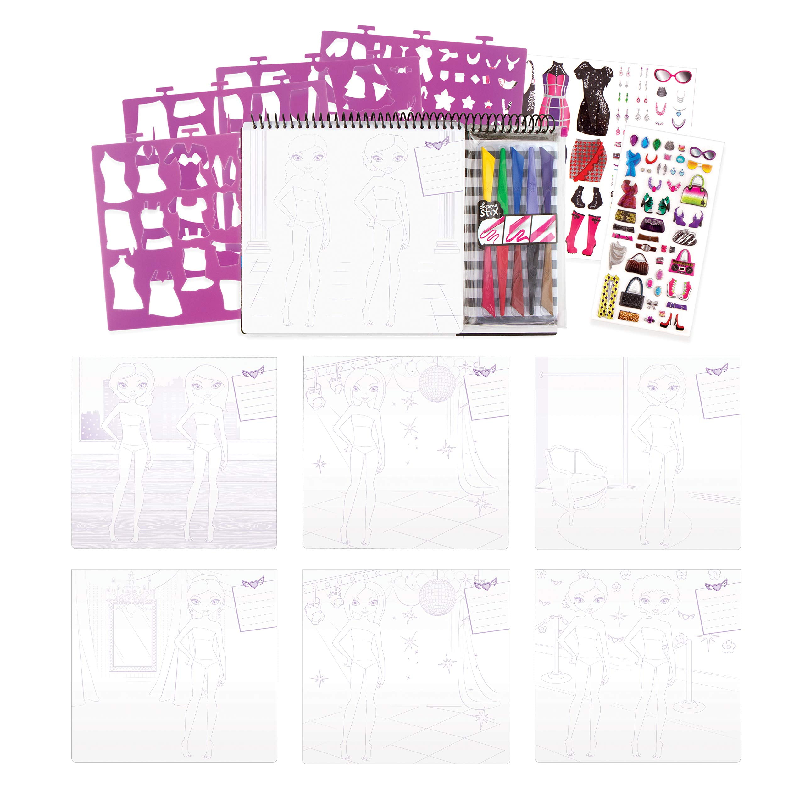 Fashion Angels - 36112603  Fashion Sketch Portfolio & Carry Keeper, 1 Set  - Jay C Food Stores