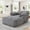 Light Gray, variant on Reliancer 67.7" Oversized Chaise Lounge Chair Indoor, Faux Fur Upholstered Boneless Sofa Bed, Deep Seat Sleeper Couch Reading Chairs with Armrest, Cloud Sofas Couches for Living Room, Light Gray