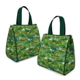 thumbnail image 2 of Green Dinosaurs Jurassic Pattern Insulated Lunch Bag for Women & Adults,Large Portable Soft Cooler Lunch Bag,Thermal Food Storage Tote with Pearl Cotton,8.66L,8.75x5.75x9.5 Inch, 2 of 6