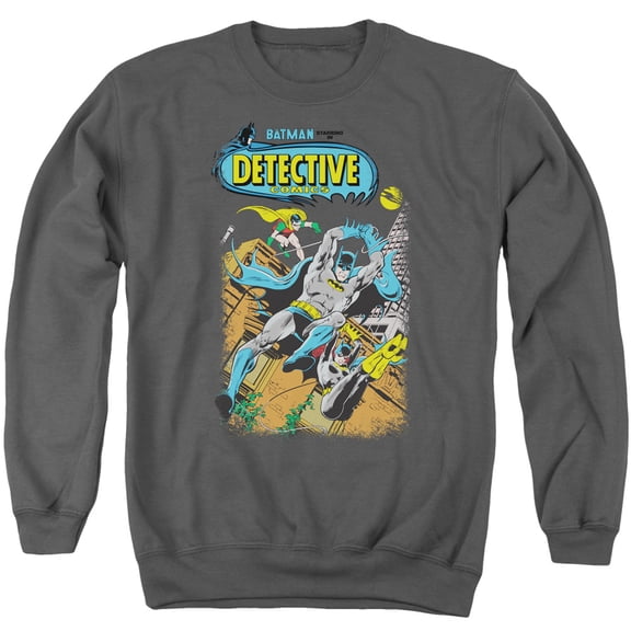 Batman Detective #487 Adult Crewneck Sweatshirt Charcoal