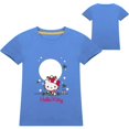 thumbnail image 3 of Hello Kitty nueva ropa de verano para niños, camiseta de moda con dibujos animados para niñas, camiseta interior de algodón informal para bebés, manga corta, 3 of 5