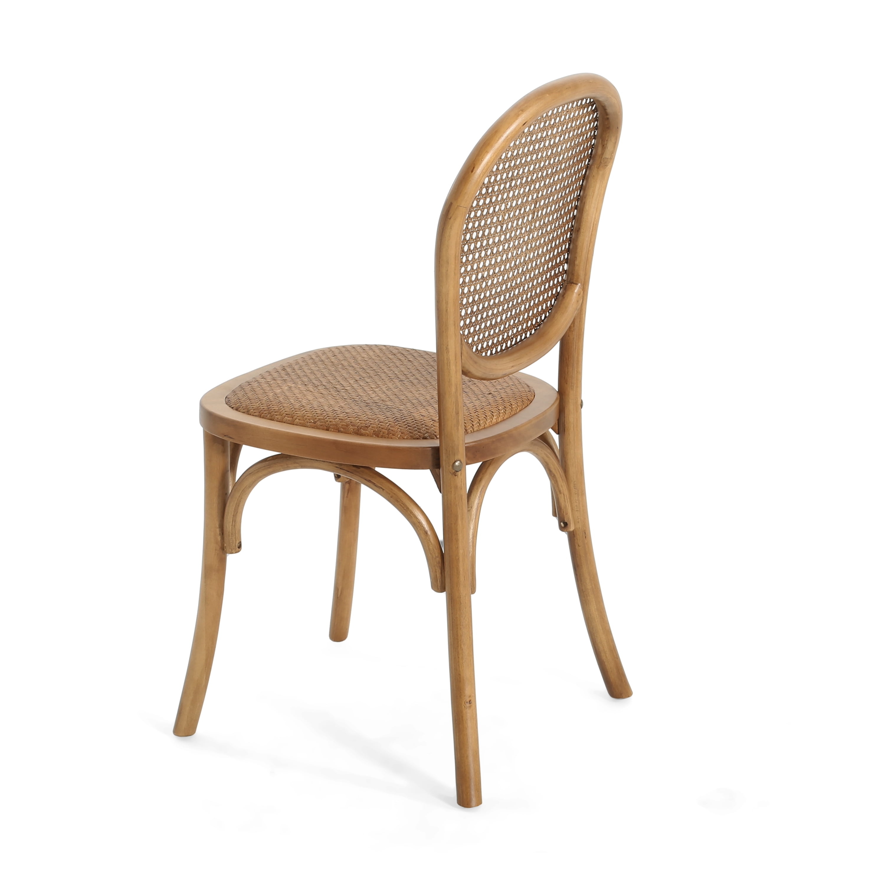 MAYEERTY Mid Century Modern Solid Wood Dining Chairs (Set of 2) - With Armrests for Vanity/Living Room