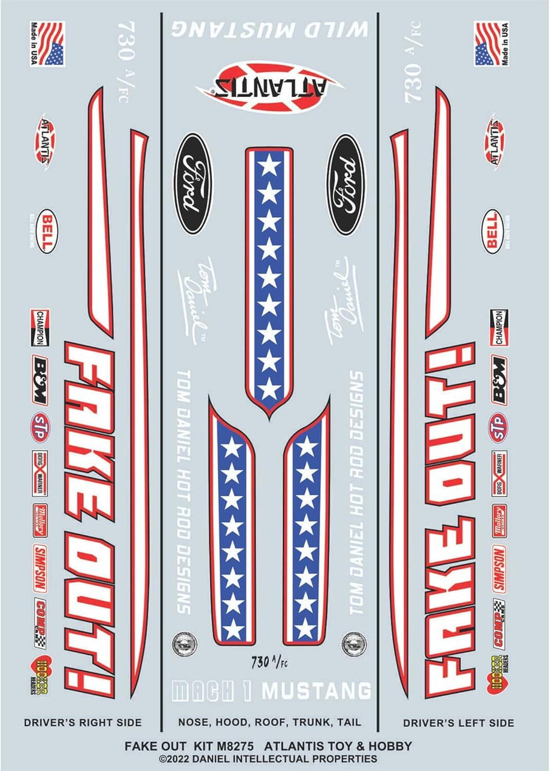 Tom Daniel - 1:32 Scale Model Kit - Fake Out Funny Car