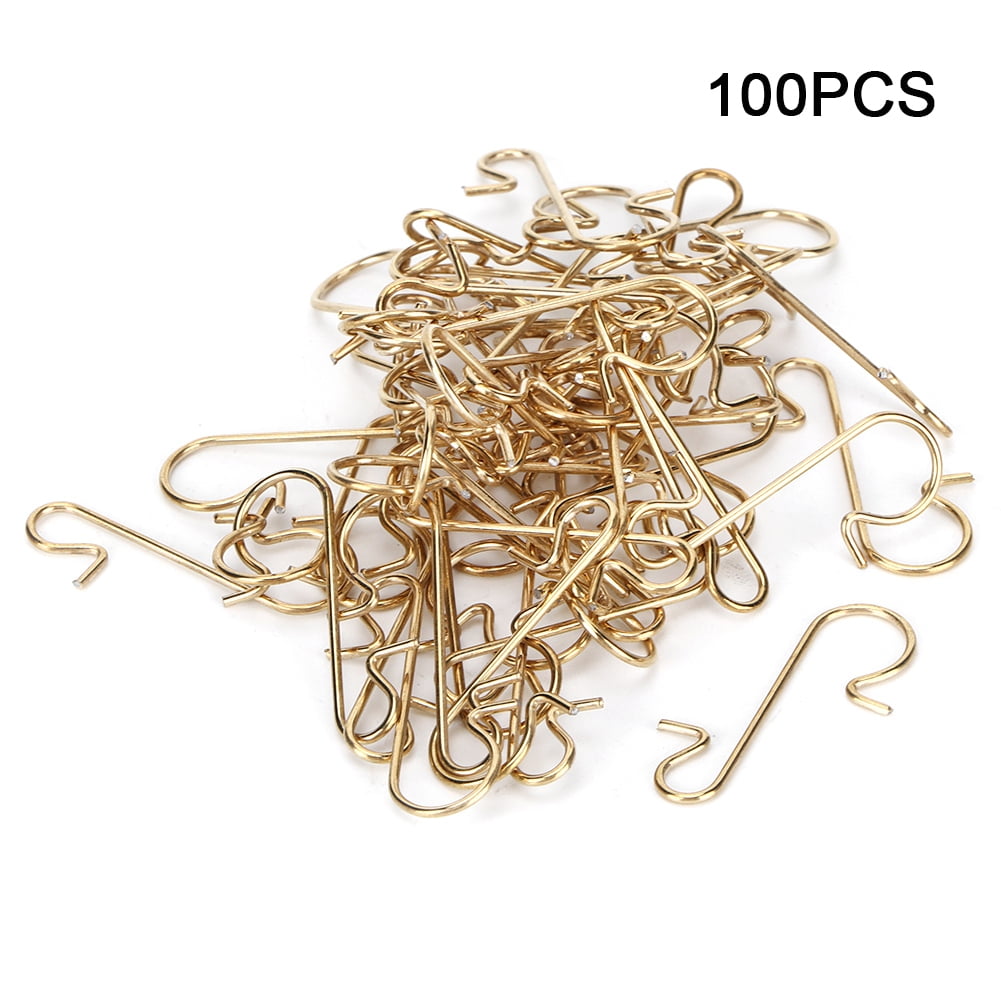 100pcs Heavy Duty Christmas Ornaments Hooks, Christmas Tree Hanger, For Holiday Home Decoration