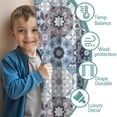 thumbnail image 3 of Blackout Kids Curtains,Boho Bohemia Flower Childrens Insulated Curtains Set Of 2,Bedroom Essentials,Toddler Room Decor 52"x63"(132x160cm), 3 of 4