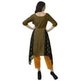 thumbnail image 4 of Moomaya Printed Traditional Clothing Womens Asymmetric Kurti Kurta With Pant Set, 4 of 6