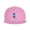 Pink, variant on Snapback Hat Postal Worker Us Flag Adjustable Flat Bill Brim Hat for Men Women Casual Wear Gray