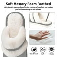 thumbnail image 4 of Ecetana Cozy Slippers for Women Indoor and Outdoor Fuzzy House Shoes with Memory Foam, 4 of 6