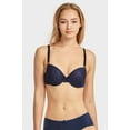 thumbnail image 3 of 247 Frenzy Women's Essentials Sofra or Mamia PACK OF 6 Demi Cup Lace Accent Push Up Bras, 3 of 8