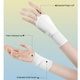 thumbnail image 3 of Yuhsdv Women Half Golf Gloves Elastic Sports Gloves for Outdoor Practice (White), 3 of 10
