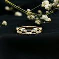 thumbnail image 4 of Rosec Jewels Lab Grown Diamond Anniversary Half Eternity Ring Band (EF-VS Grade), 10K Yellow Gold, US 8.50, 4 of 9