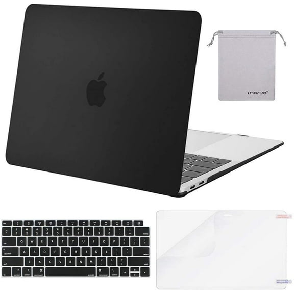 Compatible with MacBook Air 13 inch Case M1 Chip 2021-2018 Release A2337 A2179 A1932, Plastic Hard Shell&Keyboard Cover&Screen Film&Storage Bag for 13.3 Case,