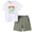 Z02 Green, variant on Gubotare Baby Boy Summer Outfit Boys Hawaiian Outfit 2Pcs Kids' Summer Beach Clothes Set Luau Tropical Shirt Top Shorts for Children 3T 4T (Grey,3-4 Years)
