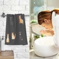 thumbnail image 7 of Yayeee 100% Cotton Hand Towels for Bathroom 16" x 28" Soft Absorbent Kitchen Towel, Pixel Cat, 7 of 7