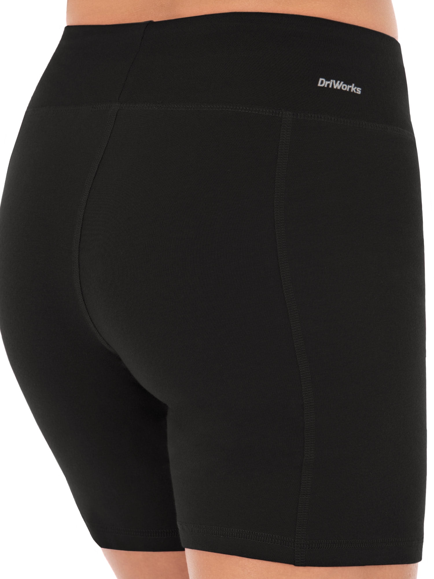 Athletic Works Women's Active Dri-Works Bike Shorts, 2-Pack, Sizes S-XXL